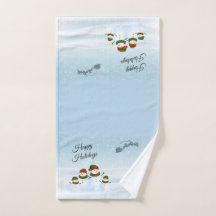 Snögubbe Family Helgdag Bathroom Towel Set