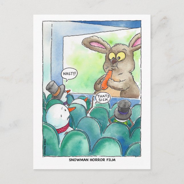 Snögubbe-filmvykort Vykort (Framsida)