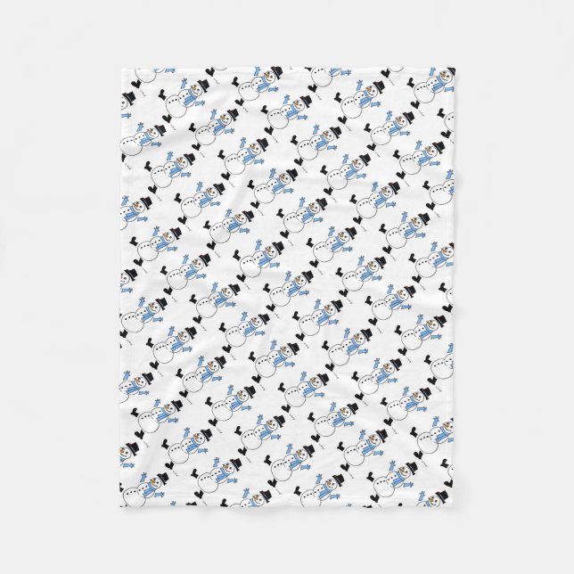 Snögubbe Fleece Blanket (Framsidan)
