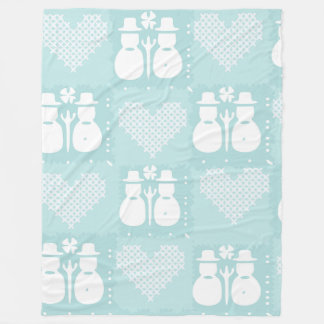 Snögubbe Fleecefilt