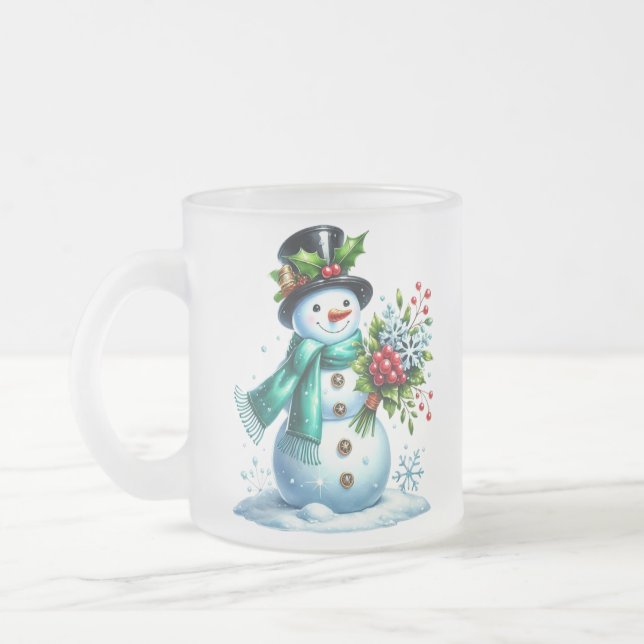 Snögubbe Frosted Coffee Mugg (Vänster)