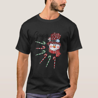 Snögubbe Gaga Candy cane Red Play-julklappar T Shirt
