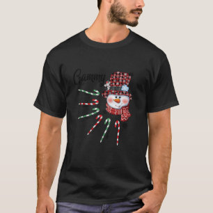 Snögubbe Gammy Candy cane Red Play-julklappar T Shirt