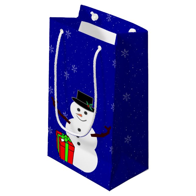 Snögubbe Gift Bag (Framsidan Vinklad)
