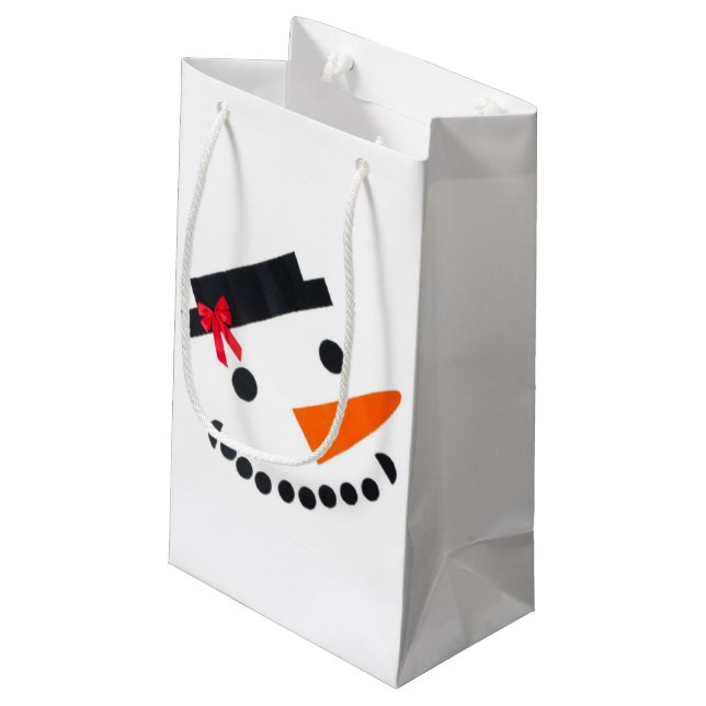 Snögubbe Gift Bag (Baksidan Vinklad)
