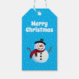 Snögubbe Gift Märkres Presentetikett