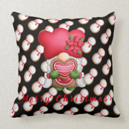 Snögubbe Gnome Anpassa text och Färg 20"X20" Kudde