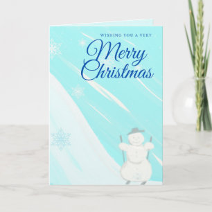 Snögubbe God jul Kort
