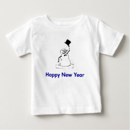 Snögubbe Gott nytt år T-shirt