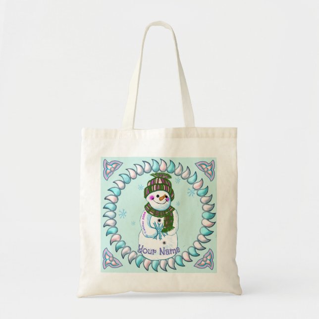 Snögubbe Granny tote bags Tygkasse (Framsidan)