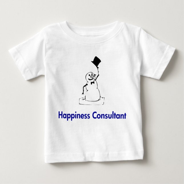 Snögubbe Happiness Consultant Tee (Framsida)