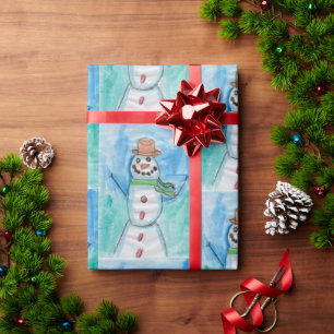 Snögubbe Happiness - Kids Art of CHOC Presentpapper