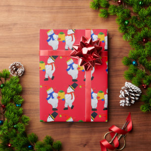 SNÖGUBBE HÄR ÄR DIN PAPPRA KRISTMAS GIFT WRAPPING PRESENTPAPPER