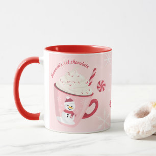 Snögubbe Helgdag Hett Chocolate Mugg 