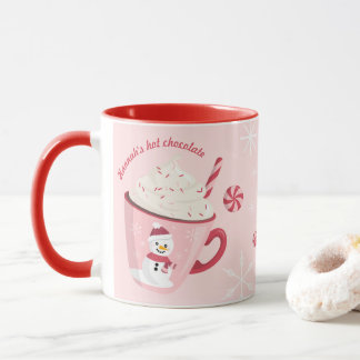 Snögubbe Helgdag Hett Chocolate Mugg