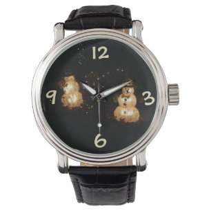 Snögubbe Helgdag Light Visning Armbandsur