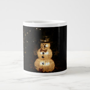 Snögubbe Helgdag Light Visning Jumbo Mugg