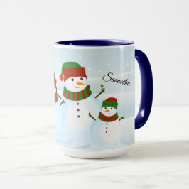 Snögubbe Helgdag Personlig mugg