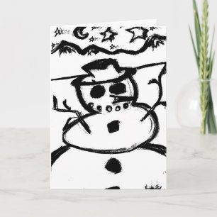 Snögubbe Helgkort