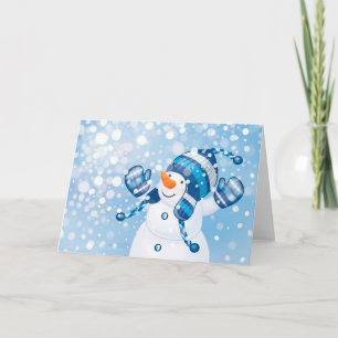 Snögubbe Helgkort
