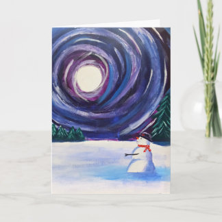 Snögubbe Helgkort