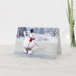 Snögubbe Helgkort