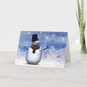 Snögubbe Helgkort