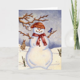 Snögubbe Helgkort