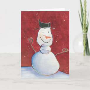 Snögubbe Helgkort