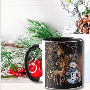 Snögubbe & Hjort Friends Night Tale Anpassningsbar Mugg