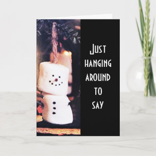 SNÖGUBBE HOPES HELGDAG IS "A - OK" KORT