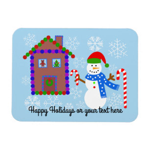 Snögubbe & House #1 Magnet