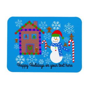 Snögubbe & House #2 Magnet
