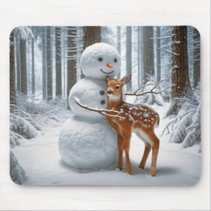 Snögubbe Hugger en Fawn Musmatta