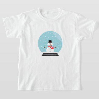 Snögubbe i Snö Globe Shirt Tee