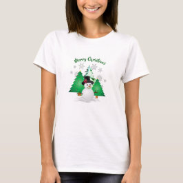 Snögubbe i Winter Wonderland jul T-Shirt