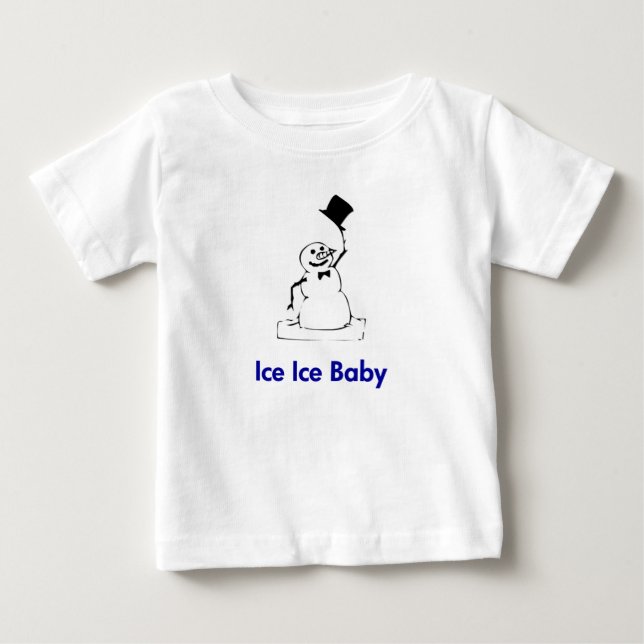 Snögubbe Ice Ice Baby T-shirt (Framsida)
