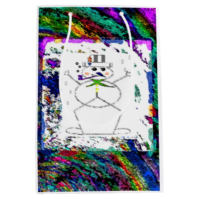 "Snögubbe in Living Färg" (medel) (Framsidan)