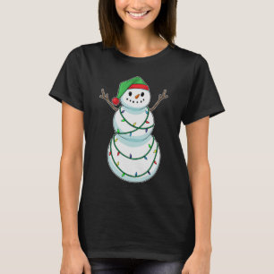 Snögubbe Jul Fairy ljus T Shirt