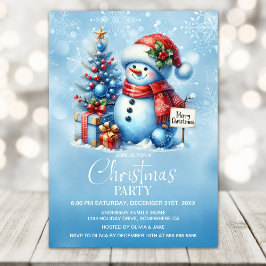 Snögubbe jul Party Inbjudningar