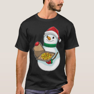 Snögubbe jul Pizza T Shirt