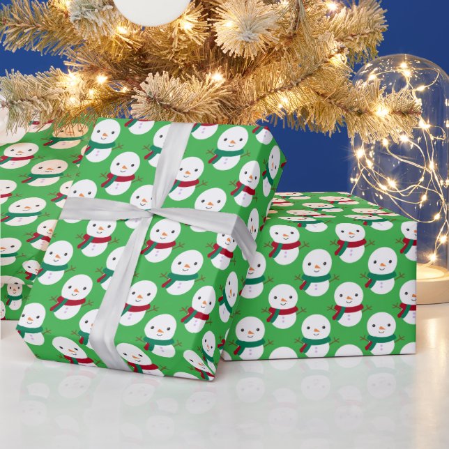 Snögubbe jul presentpapper (Helgdagar)