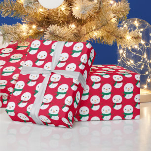 Snögubbe jul presentpapper