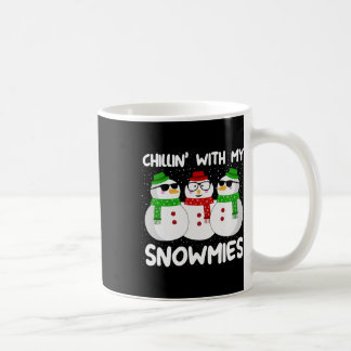 Snögubbe julchillin med mina snömier, ugga Gi Kaffemugg