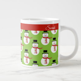 Snögubbe-julen anpassar den allvarliga kaffekaffen jumbo mugg
