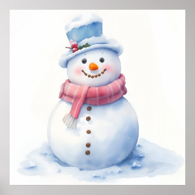 Snögubbe-julen Poster (Framsidan)