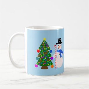 Snögubbe & Julgran #4 Mugg