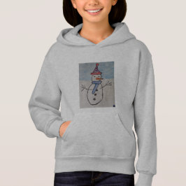 Snögubbe & Julgran Girls Hoodie T Shirt