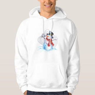 Snögubbe julklapp hoodie