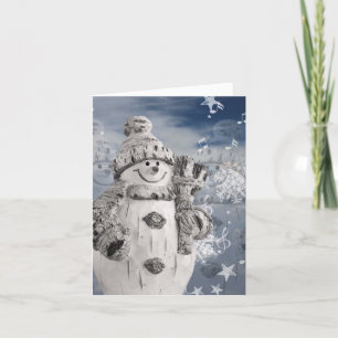 Snögubbe Julmusik Helgkort